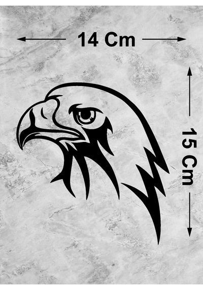 Kartal Eagle Beşiktaş Karakartal Sticker - Araba Oto Motosiklet Karavan Cam Araç Sticker - 00146 15x14 Cm