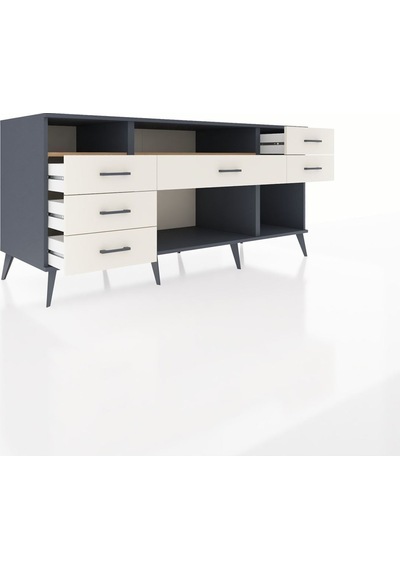 Kronos Konsol 2 Raflı 6 Çekmeceli 176x59x83 Antrasit-çam/aytaşı Çam/aytaşı Kronos Konsol 2 Raflı 6 Çekmeceli 176x59x83 Antrasit-çam/aytaşı Çam/aytaşı