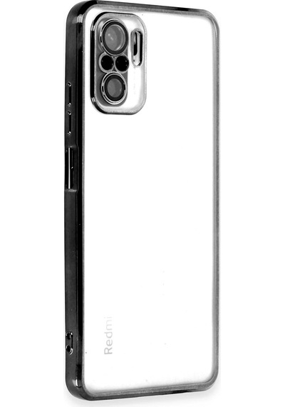 Ankaverse Redmi Note 10 Kılıf Lensli Silikon - Siyah