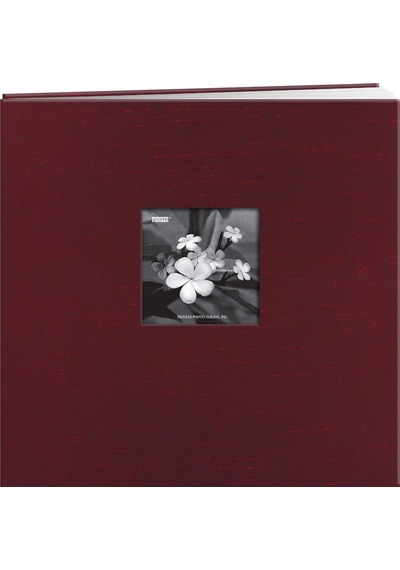 İpek Kumaş Çerçeve Front Memory Kitap, Cranberry Red, 30,5 X 30,5 Cm