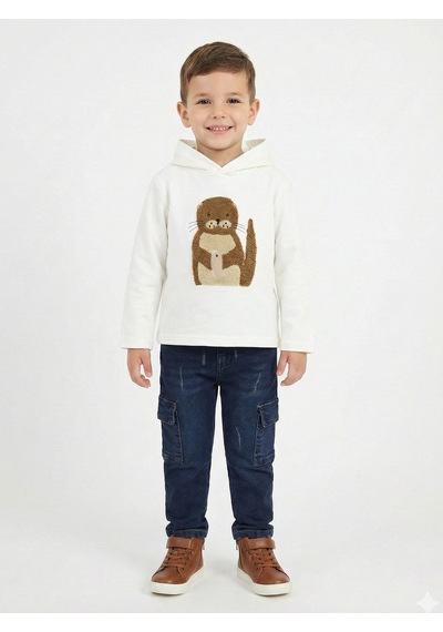 Xo Kids Erkek Çocuk 3lü Alt Üst Takım 2-5 Yaş 12205 Ekru