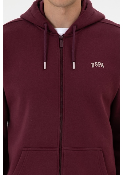 U.S. Polo Assn. Erkek Regular Fit Koyu Bordo Şardonlu Örme Hırka 50313755-VR177