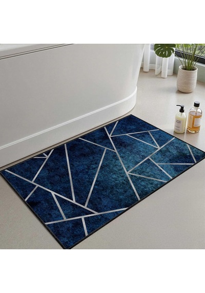Banyo Paspası, Yumuşak Banyo Halısı, Kaymaz Dot Tabanlı, Su Emici, Makinede Yıkanabilir - 80 X 150 Cm Çok Renkli