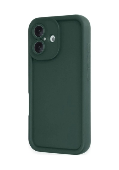 Apple iPhone Uyumlu 16 Kılıf Viera Silikon - Koyu Yeşil Bz8683140798291