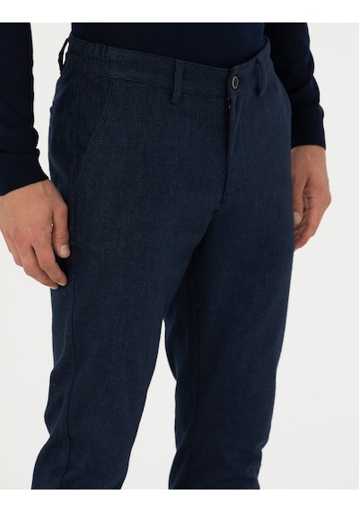 Pierre Cardin Erkek Lacivert Pantolon Kanvas-chino 50278461-vr033 Lacivert