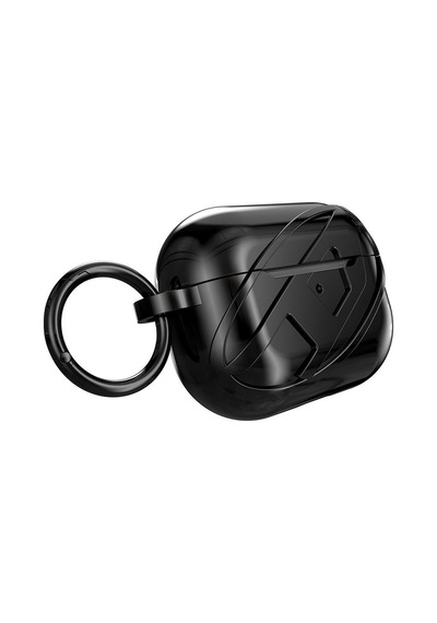 Diesel Apple AirPods Uyumlu Pro / Pro 2 İçin Parlak Kılıf - Siyah
