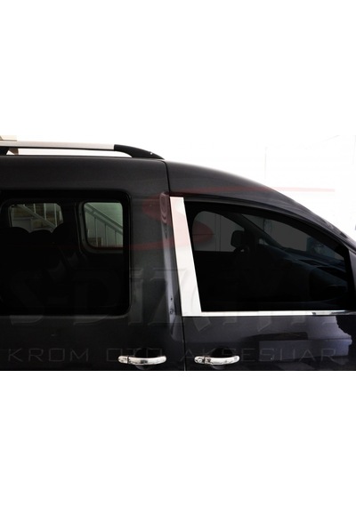 S-Dizayn Volkswagen Caddy Krom Kapı Uyumlu Direği 2 Parça 2004-2015