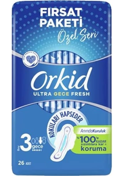 Orkid Ultra Gece Fresh Boy 3 - 26 Adet
