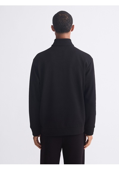 Lcw Vision Kahverengi Fermuarlı Dik Yaka Erkek Kalın Sweatshirt