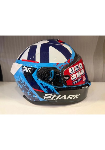 Kask Shark Skwal İ3 Raul Fernandez Mavi Mavi/beyaz