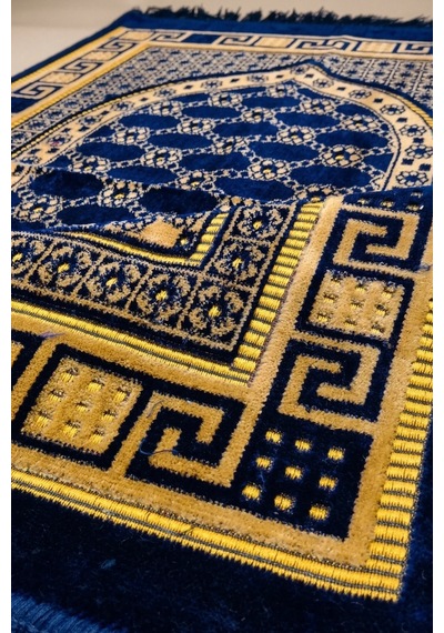 10 Adet Kadife Seccade Lacivert 70cmx110cm 400gr Hac Ve Umre Çok Renkli