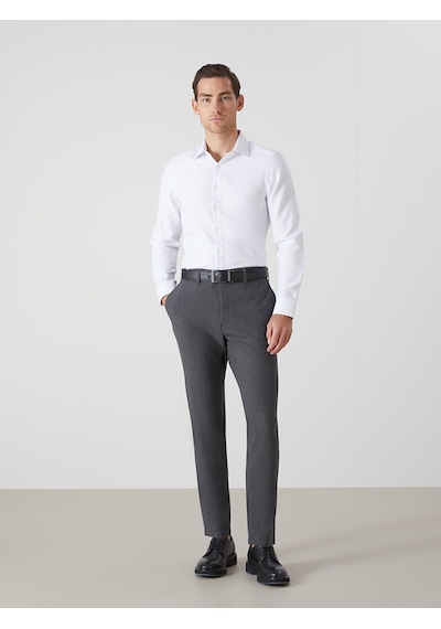 Lcw Busıness Beyaz Büyük Beden Slim Fit Uzun Kollu Oxford Erkek Gömlek