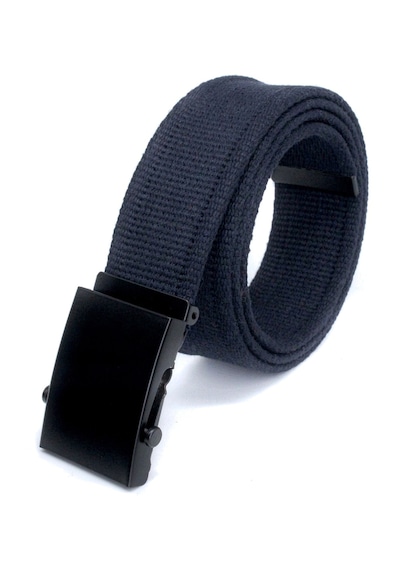 Livze Unisex Siyah Tokalı Kolon Kemeri 4cm Lacivert Lacivert