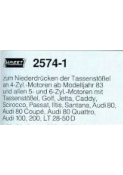 Hazet 2574-1 Vw-audi Subap Itici Baskı Aparatı 260 MM