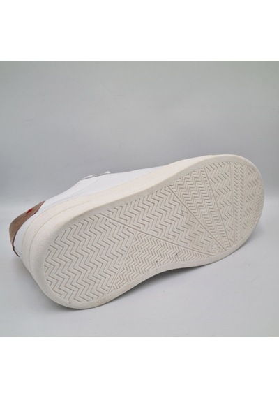 Greyder 59273 Beyaz Altın Hakiki Deri Kalın Taban Kadın Sneaker Beyaz