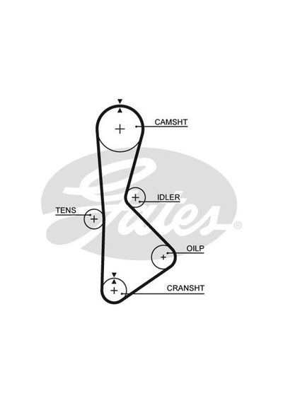 GATES T233 Triger Eksantrik Kayışı 127×240 Totoya Tercel 1.5 12V 86-89