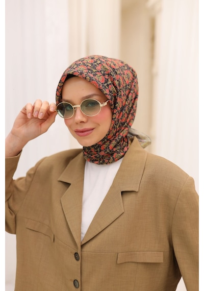 Silk Home Soft Eşarp 73077-14 Asit, Siyah, Yavruağzı