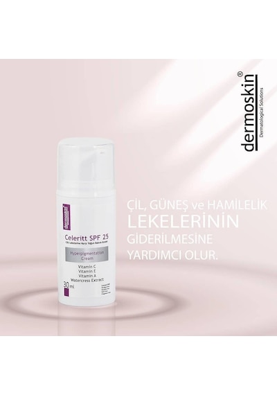 Dermoskin Celeritt SPF 25 Leke Karşıtı Bakım Kremi 30 ML