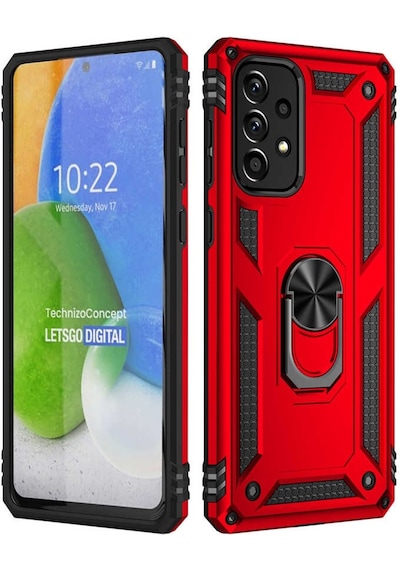 Galaxy A73 Kilif Zore Vega Yüzüklü Standli Zirh Kilif 551970709