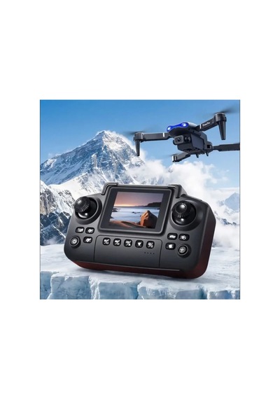 R09-s Drone Kameralı Ekranlı Kumandalı Yedek Bataryalı Quadcopter Hd Kamera App Destek