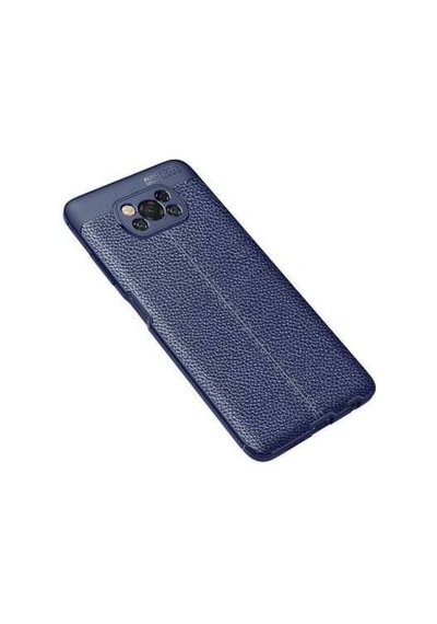 Xiaomi Poco X3 Kilif Kamera Korumali Deri Görünümlü Silikon Kilif 566573702