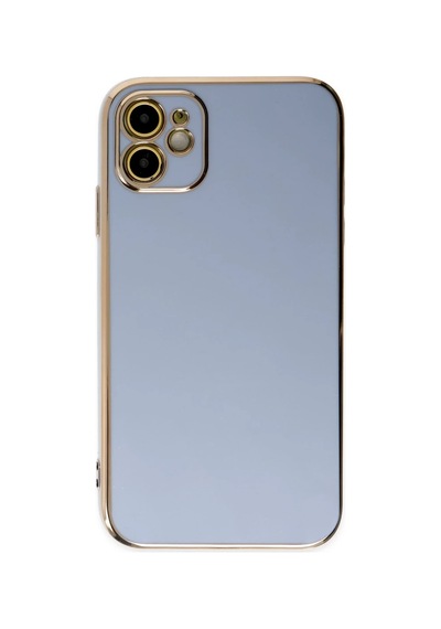 Apple Uyumlu  iPhone 12 Kılıf Volet Silikon - Mavi 0.2M-Çok Renkli