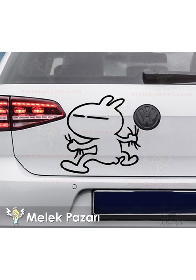 Esprili Sticker, Arabaya Tutunan Zipzip Sticker