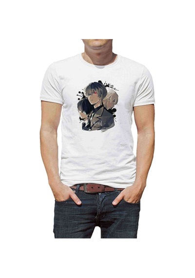 Anime Tokyo Ghoul Anteiku Baskılı Beyaz Erkek Tshirt (530991401)