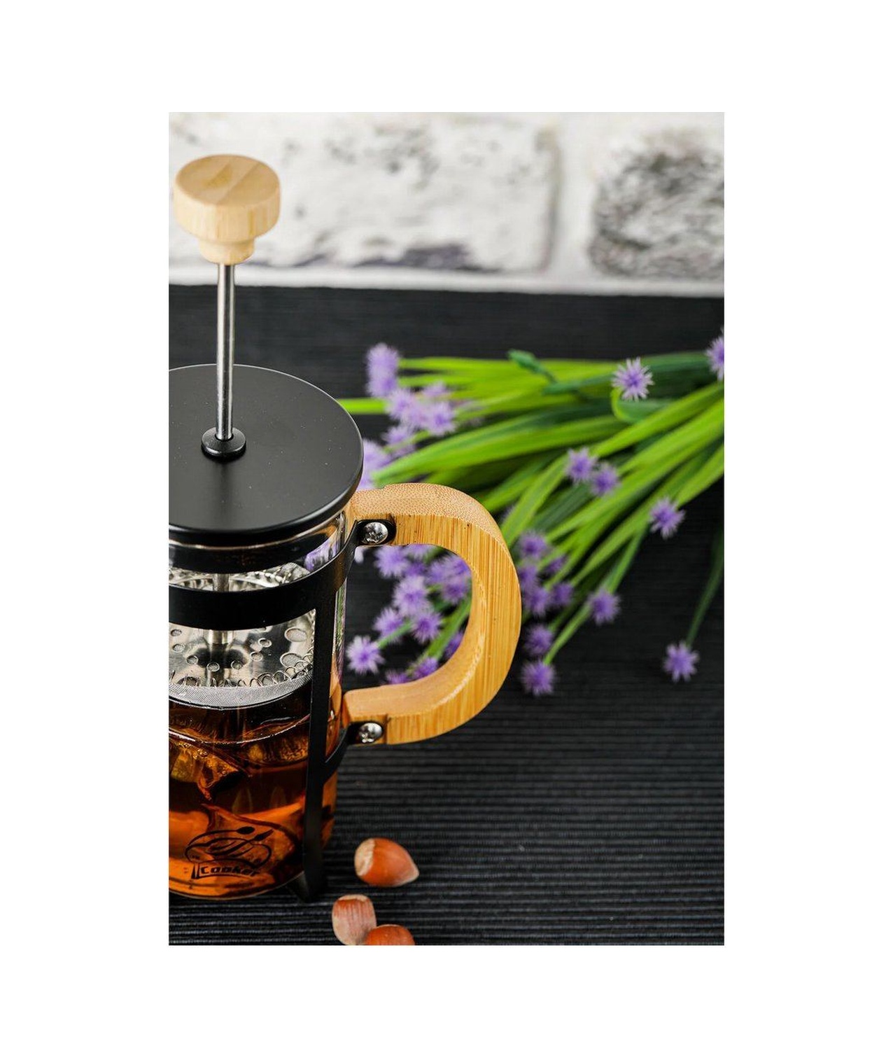 Northcity Lüx Cam 350 Ml French Press Siyah