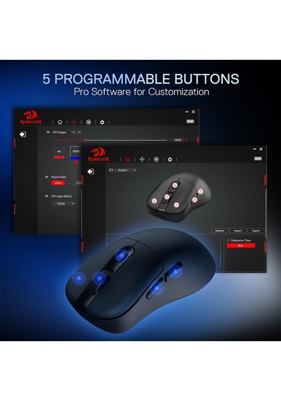 M998 Hafif Kablosuz Oyun Faresi, Rgb Manyetik Şarj Yuvası, Bt/2.4g Kablosuz/kablolu Optik Fareler, 24000 Dpı, Pc/mac İ Genel
