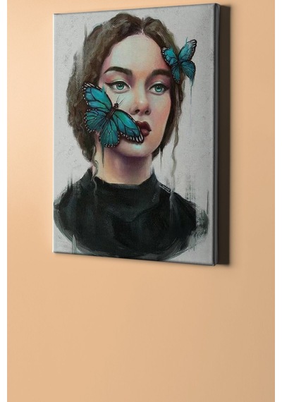 Webstyle Sayılarla Boyama Seti Kasnaklı Kelebekvevkadın 60 X 75 Cm