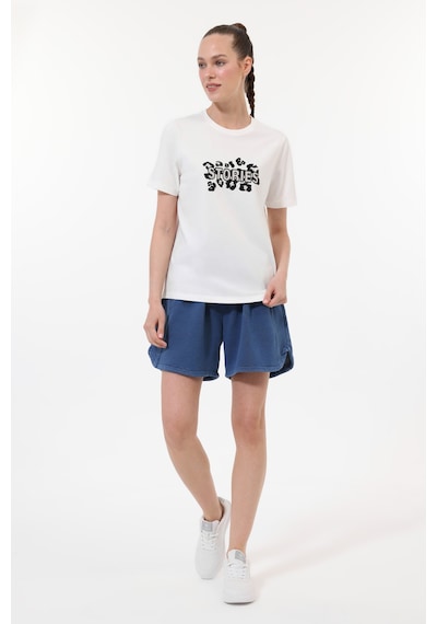 Lumberjack Wl 11power Ekru Kadın Kısa Kol T-shirt 000000000102239883 Bej