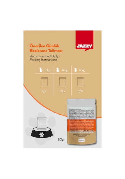 4 Adet Jazzy Kedi Maması Tavuklu 80 Gr