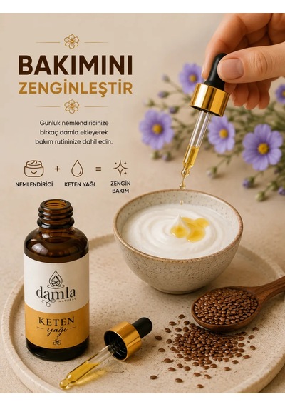 Biodamla Natural Keten Tohumu Yağı 50 Ml