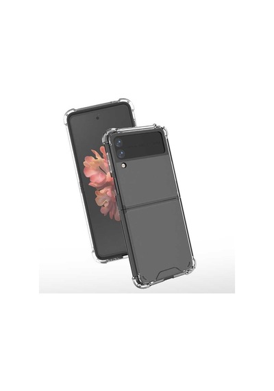 Samsung Galaxy Uyumlu Z Flip 4 Kılıf Zore Kenar Korumalı Nitro Anti Shock Silikon