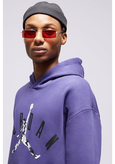 Nike Air Jordan Flight Mvp Fleece Pullover Hoodie Kapüşonlu Pamuklu Erkek Sweatshirt Mor