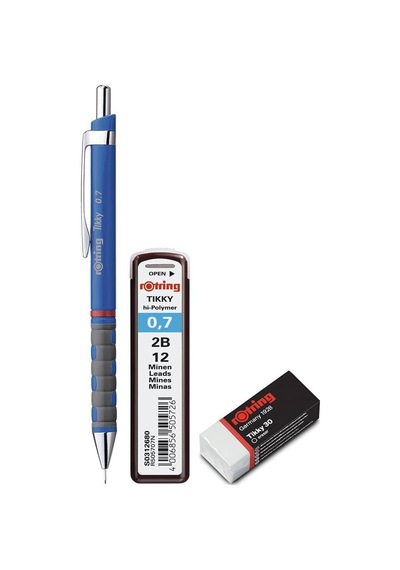 Rotring Tikky Versatil Kalem Seti 0.7 MM Mavi