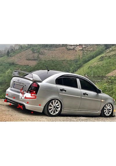 Hyundai Accent Era Arka Tampon Eki Karlık Fiberglass Boyasız