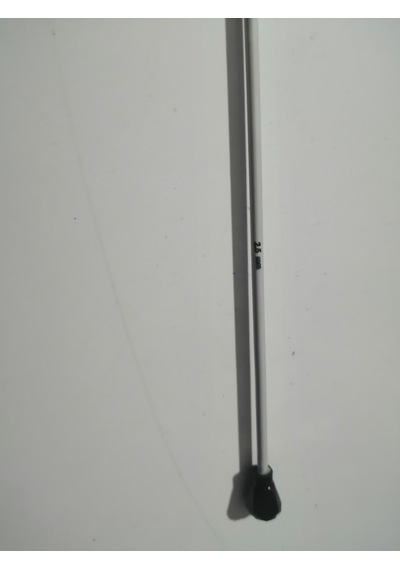 Abarta 2,5mm Alüminyum Uzun Gagalı Örgü Şiş Tunus Tığ 35cm-metal Gri 1 Adet