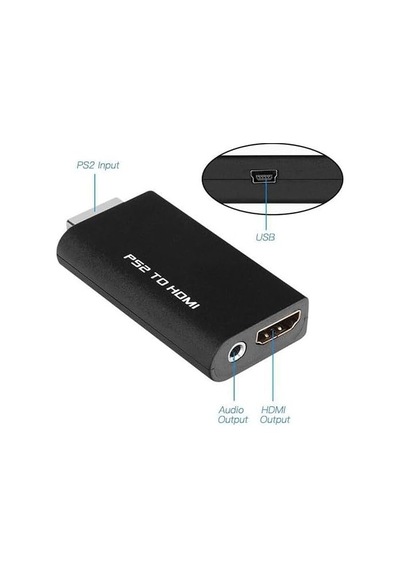 4650 Ps2 To Hdmi Tv Kablosu Çevirici Dönüştürücü Adaptör