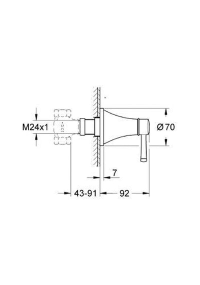 Grohe Grandera Ankastre Stop Valf - 19944Ig0 Krom