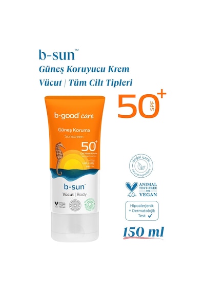 B-Good Care Yetişkin Vücut Güneş Kremi SPF50+ 150 ML