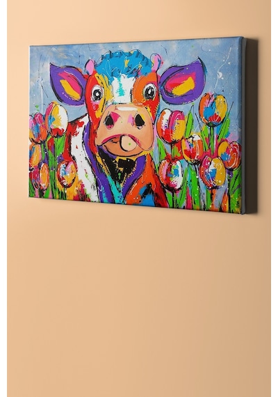 Webstyle Sayılarla Boyama Seti Kasnaklı Inek Ve Laleler 40 X 50 Cm