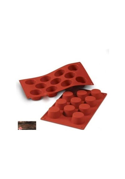 Siliko World Silikon Kek Muffin Mum Epoksi Sabun Kalıbı, Kiremit Çok Renkli