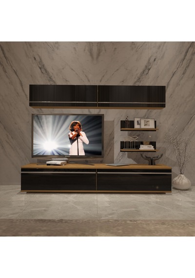 Decoraktiv Eko 5 Mdf Std Tv Ünitesi Tv Sehpası Pera - Siyah