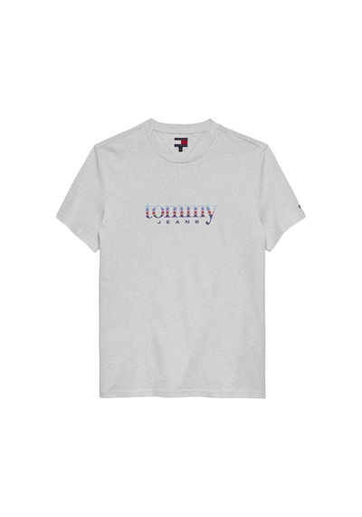 Tommy Hilfiger Erkek Logolu Pamuklu Bisiklet Yakalı Şık Görünüşlü Günlük Kullanıma Uygun Gri T-shirt Dm0dm22333 P08 Tommy Hilfiger Erkek Logolu Pamuklu Bisiklet Yakalı Şık Görünüşlü Günlük Kullanıma Uygun Gri T-shirt Dm0dm22333 P08