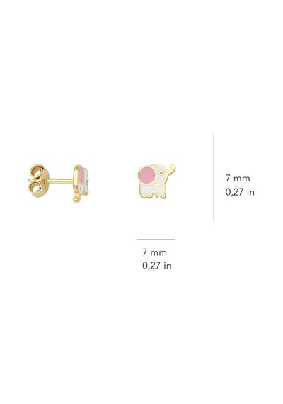 Goldkupe 14 Ayar Altın Fil Küpe 1,04 Gr-902