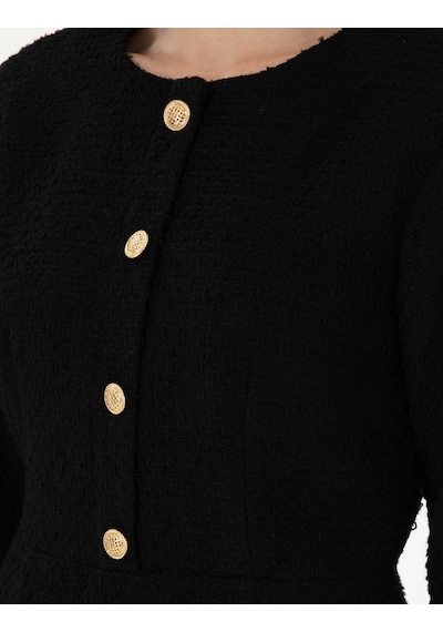 Pierre Cardin Kadın Siyah Elbise Dokuma 50292218-vr046 Siyah