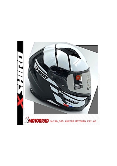 Shiro Fullface Hunter Moto Motosiklet Kaskı Kapalı Grafik