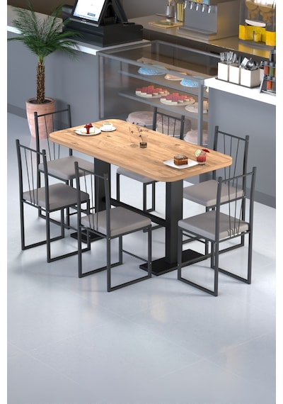 Klas 70/140 Yemek Masası, Mutfak Masası , Kafe Masası 1690 Atlantik Çam-siyah Klas 70/140 Yemek Masası, Mutfak Masası , Kafe Masası 1690 Atlantik Çam-siyah